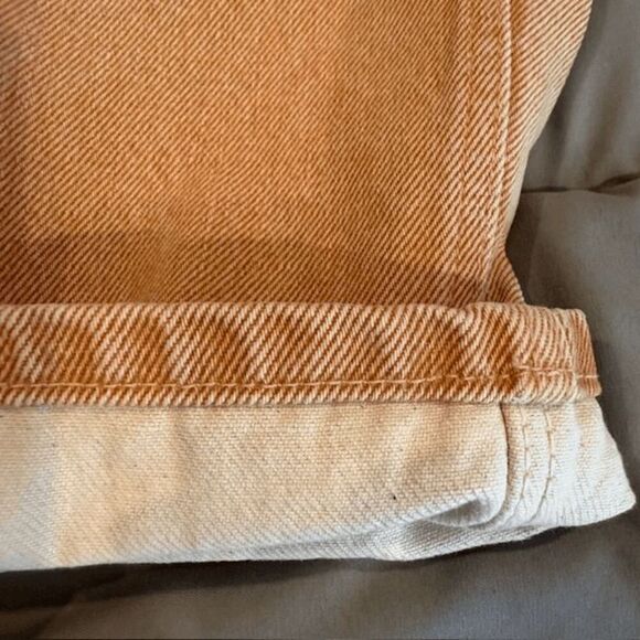 NEW! Triarchy Jumpsuit in Clay One Piece Denim Jumper Lined to Cuff Oversized XS - Picture 15 of 16